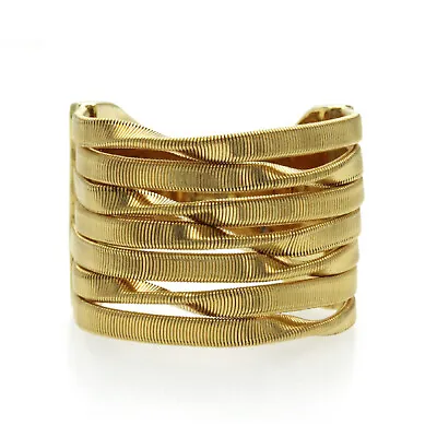 Authentic Marco Bicego 18K Yellow Gold Marrakech Seven Strand Ring Size 7 • $2450