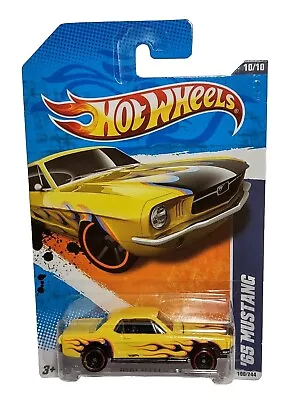 Hot Wheels 2011 Heat Fleet '65 Mustang Painted Engine Variant Error Yellow HTF • $16.95