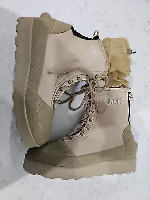 Orvis Wading Boots Fly Fishing Rubber Sole Neoprene Nylon Men's Size 8 • $49.99