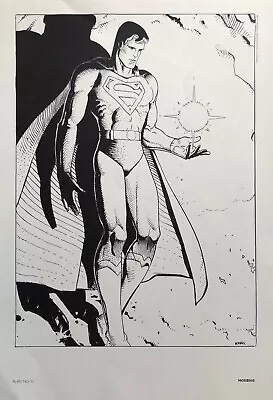 MOEBIUS Rare SUPERMAN 400 Litho Print 1984 Portfolio Plate 10 LAST ONE    • $31.99