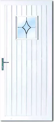 PVC UPVC White Full Door Panel 20mm 24mm 28mm 790mm X 1930mm Roe BL06 • £291.46