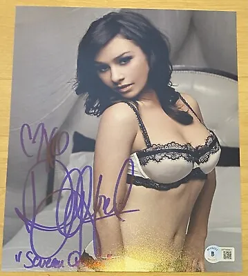 DANIELLE HARRIS Signed 8x10 Photo With Scream Queen Insc. Beckett Witness COA • $79.99