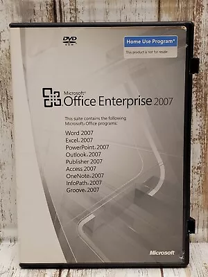 Microsoft Office Enterprise 2007 (Home Use) W/Key (Word PowerPoint Excel Etc) • $19.99