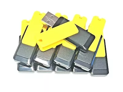 BULK JOBLOT 10 X 16GB Swivel USB Black Yellow Flash Drive Thumb Pen Stick Key  • £29.99