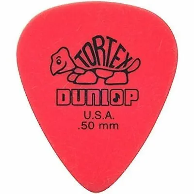 10 X Jim Dunlop Tortex Standard Red 0.50mm Guitar Picks / Plectrums NEW • $8.95