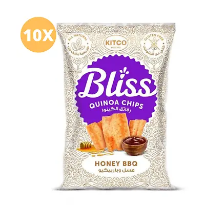 10 Pack X Kitco Bliss Quinoa Chips Honey Barbeque Flavor Gluten Free (27 Gram) • £25.50