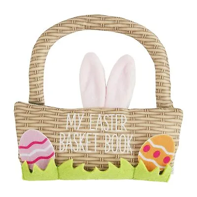 Mud Pie E3 The Kids Shoppe Easter Baby 9.25  X 8.75  Basket Plush Book 11480059 • $25.49