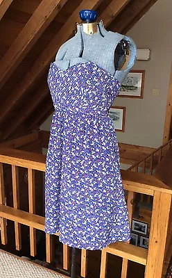 C LUCE Floral Dress Strapless Womens Medium • $12.95