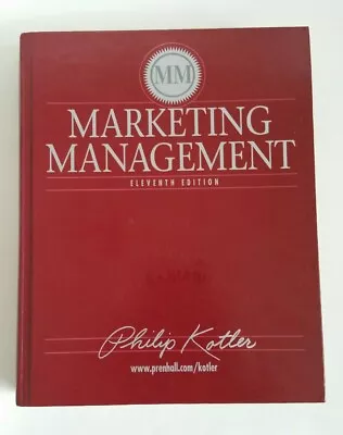 Marketing Management By Philip Kotler (11th Edition) - HARDCOVER - GOOD  • $10.85