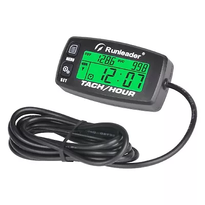 Digital Tachometer Hour Meter Maintenance RPM Backlight For Motorcycle Chainsaw • $20.50