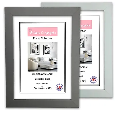 Photo Picture Frames Grey Modern Home Hanging Mounting Poster Frame A1 A2 A3 A4 • £4.71