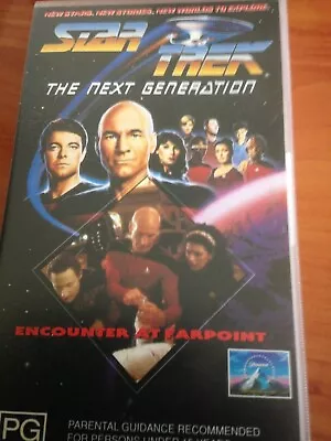 Star Trek Next Generation Encounter At Farpoint VHS Video PAL Free Postage. • $18