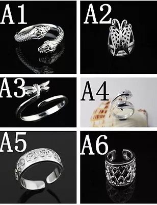 Wholesale Fashion Jewelry 30 Style 925 Sterling Silver Women/Men Rings Gift SIZE • $1.49