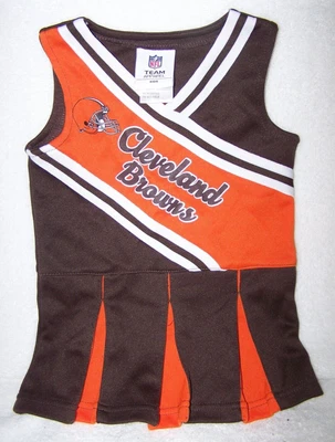 $9.99 • Buy NFL Team Apparel Girls Cleveland Browns Cheerleader Outfit Size 18 Months