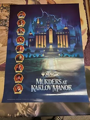 Murders At Karlov Manor Store FOIL POSTER 18x24 MTG Magic The Gathering • $29.95
