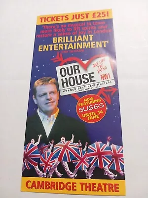 Suggs - Our House  - Cambridge Theatre  - Double-sided Flyer - Madness - Ska • £4