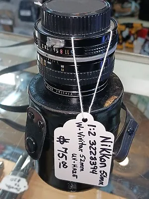 Nikon 50mm 1:2 3228394 W-vivitar 52mm Uv-Haze Lens • $75