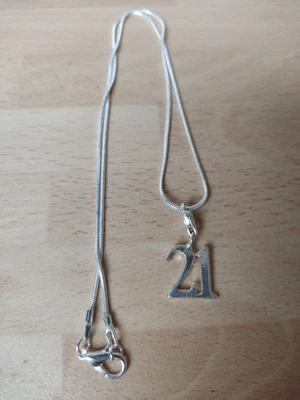 £3.99 • Buy 17  925 Sterling Silver HANDMADE 21ST BIRTHDAY PENDANT NECKLACE 