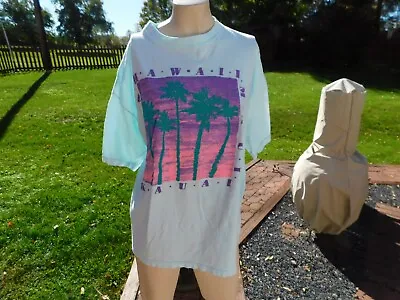 Vintage HAWAII SOUVENIR POLYTEES SOUVENIR Adult T Shirt XL FREE SHIP • $15.99