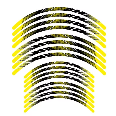 L02B Yellow 21  19 Inch Wheel Rim Tape Decal Sticker For Suzuki Dirt Bike • $28.13