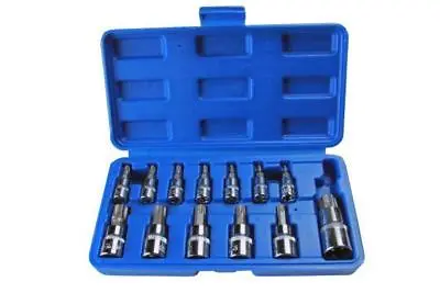 US Pro 13PC TAMPER PROOF TORX BIT SOCKET SET T8-T70 B1497 • £9.45