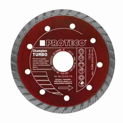 230mm 9'' Turbo Diamond Cutting Blade Disc Stone Brick Masonry Concrete • £15.99