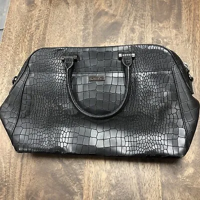 Milly Faux Crocodile Black Tote Bag • $89.99