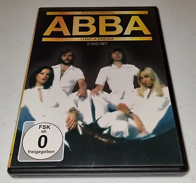 ABBA 3 DVD Set-Golden Greats ABBA I Had A Dream 3 DVD Like New RARE • £32.50