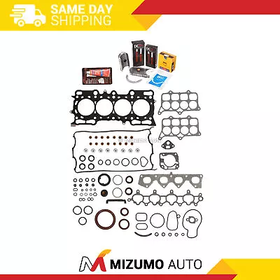 Full Gasket Set Bearings Rings Fit 97-01 Honda Prelude 2.2 H22A4 • $149.95