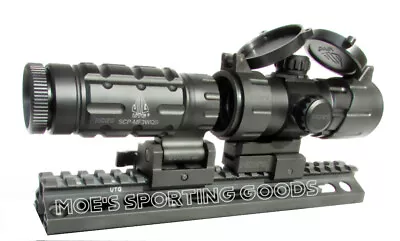 $189.97 • Buy Red Dot Scope With 3x Flip To Side Magnifier Combo - UTG Rifle Scope - Leapers