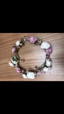 Bridal Hair Piece Accessory Pink Jewelled Tiara Wedding Ladies Bride • £7.99