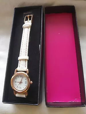 Vintage Avon Case  Wristwatch Rose Gold Golden Metal • $30