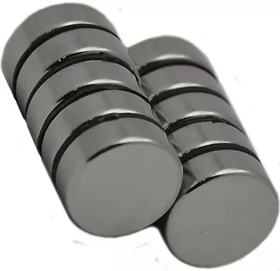 15mm X 5mm Disc - Neodymium Rare Earth Magnet Grade N48 • $14.99