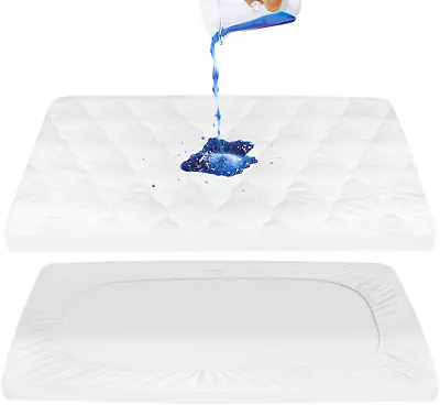 Pack And Play Mattress Pad Sheets Cover Waterproof Soft Quilted Pack And Play P • $22.35