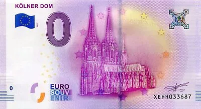 KOLNER DOM COLOGNE Germany 0 Euro Souvenir Note 2017 Series 1 Collectors Item • £6.52