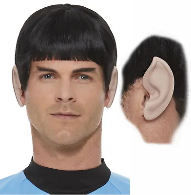 £16.14 • Buy Spock Black Wig Star Trek Fancy Dress Costume Add Pointed Ears 60s Pop Star 