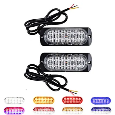 2x 12LED Car Truck Emergency Beacon Warning Hazard Flash Strobe Light Universal • $16.14