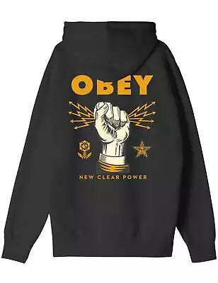 Obey Clothing Men's New Clear Power Hooded Sweat - Black • £100