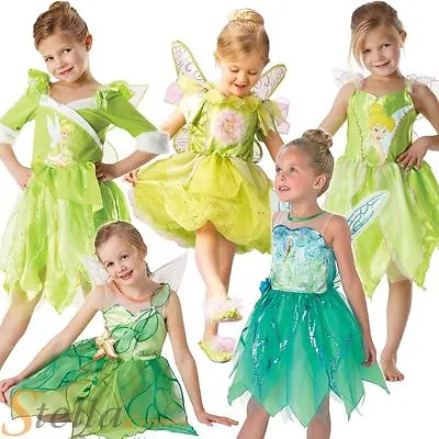 £21.99 • Buy Girls Tinkerbell Disney Fairy Pixie Fancy Dress Kids Costume Book Week Outfit