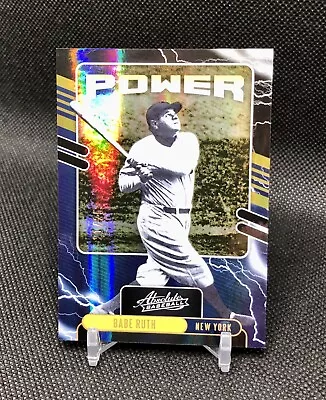 2021 Absolute Babe Ruth /25 “POWER” GOLD FOIL SSP No. PO-1 THE UNDISPUTED 🐐 • $24.95