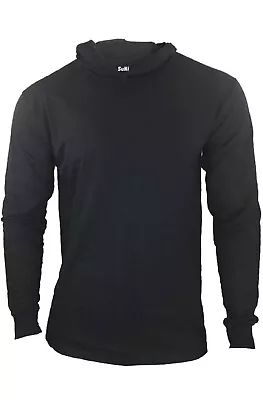 Suni Men Construction Long Sleeve Work T Shirts With Hood Size S • $7.50