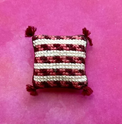 1:12 Scale Miniature Handmade Needlepoint Decorative Pillow • $29.84