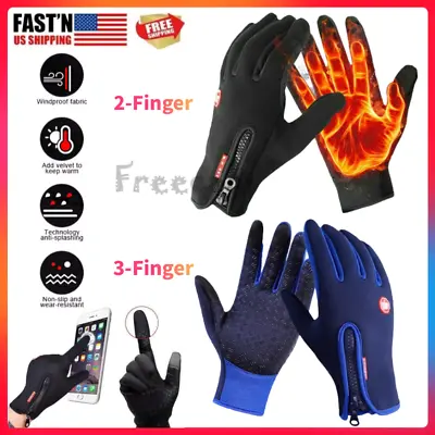 Thermal Windproof Waterproof Winter Gloves Touch Screen Warm Mittens Men Women • $6.75