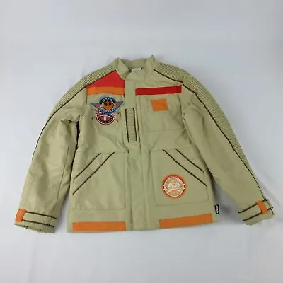 Disney Star Wars Jacket Boys Beige 9 10 Resistance Finn X Wing Squadron BB8 • $45