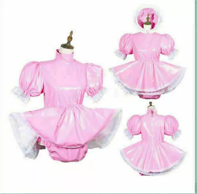 Adult Sissy PVC Romper Vinyl Dress Tailor-made Set • $59.76