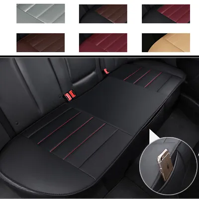 Deluxe Leather Car Rear Seat Cover Back Bench Cushion Full Protector Universal • $29.99