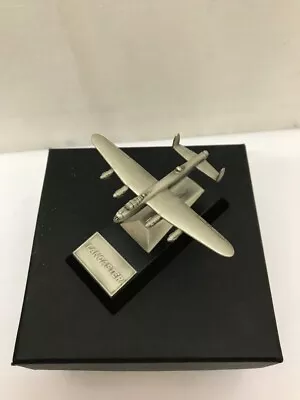 Bnib Pewter Lancaster Bomber Aeroplane On Stand Cg C33 • £7.99