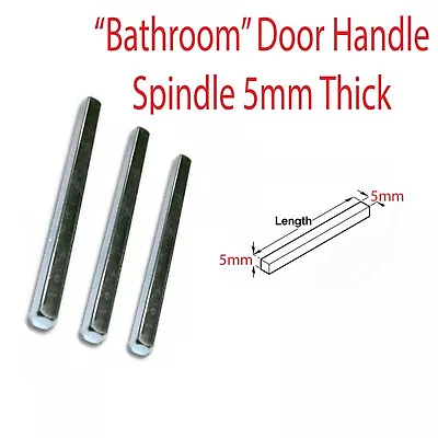 5mm Bar Spindle Door Handles UPVC Door Window Handle Steel  • £9.95