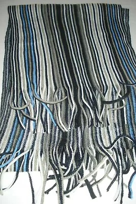 Mens Covington Striped Scarf Multi Colors Knit One Size New • $24