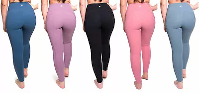 High Waist Women Leggings Yoga Pants Tummy Control Pockets 28  Quality AZARMAN • $9.99